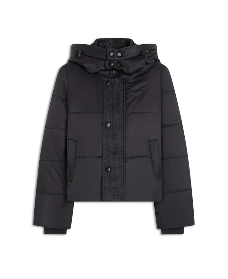 Jaqueta Puffer Hood Preto