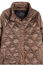 Jaqueta Puffer Metalic Raglan Bronze