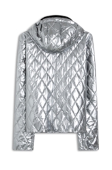 Jaqueta Puffer Ski Prata