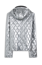 Jaqueta Puffer Ski Prata