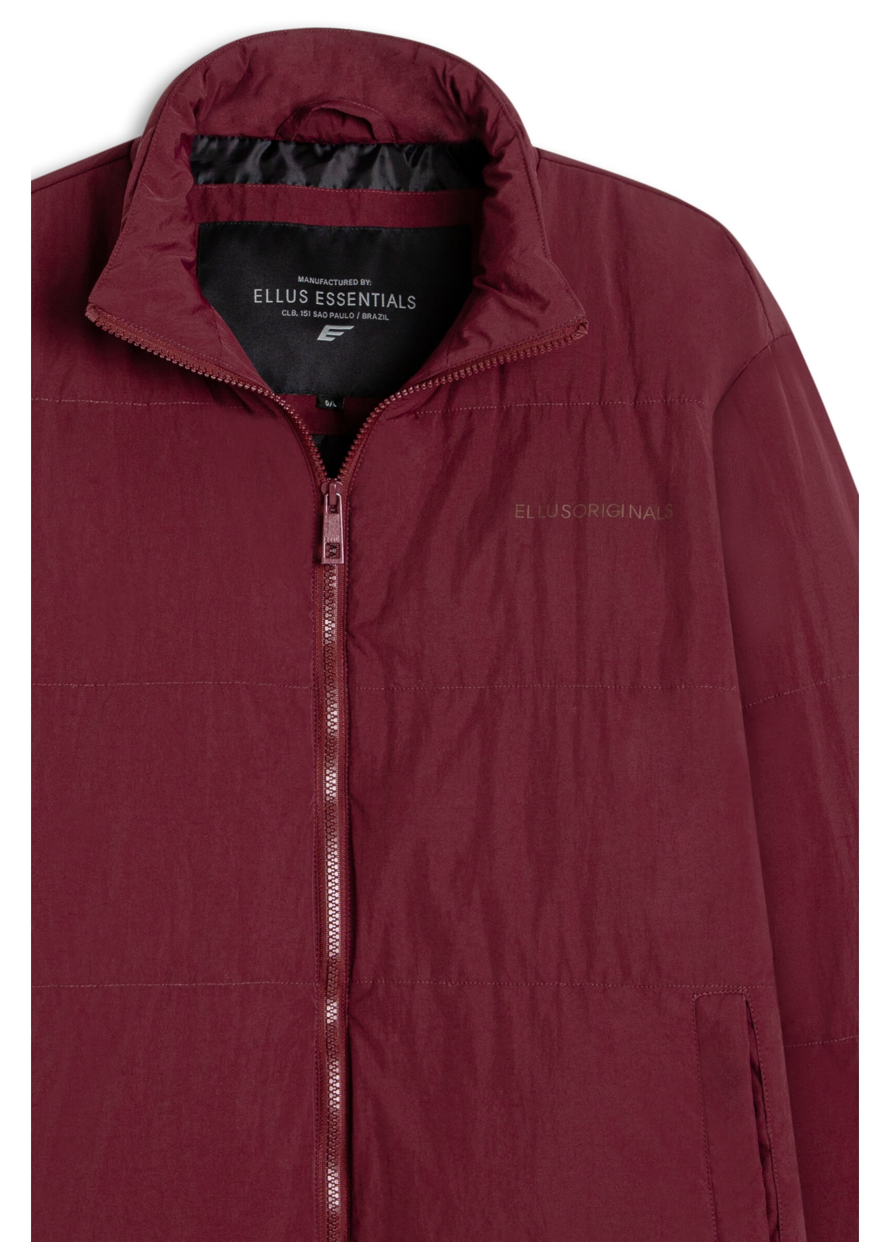Jaqueta Puffer Wrinkle Bordo