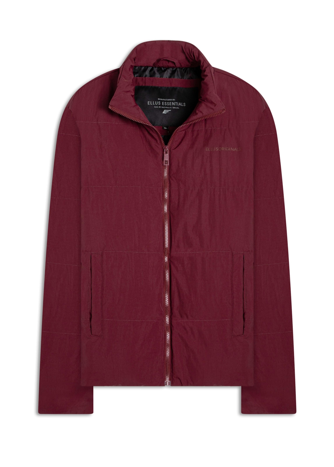 Jaqueta Puffer Wrinkle Bordo