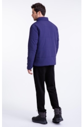 Jaqueta Puffer Wrinkle Ellus Purple Blue