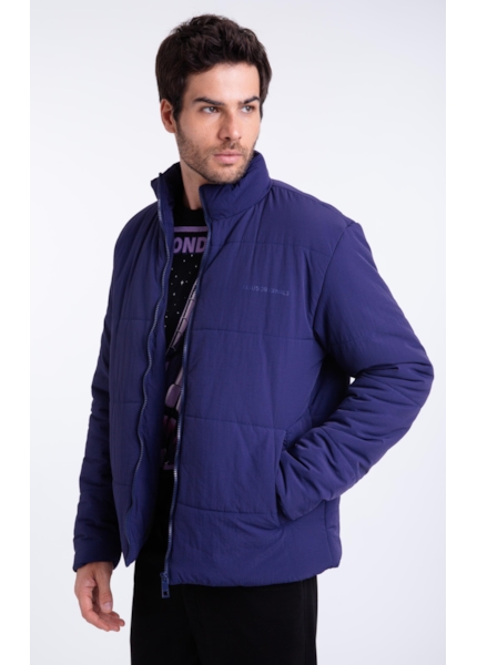 Jaqueta Puffer Wrinkle Purple Blue
