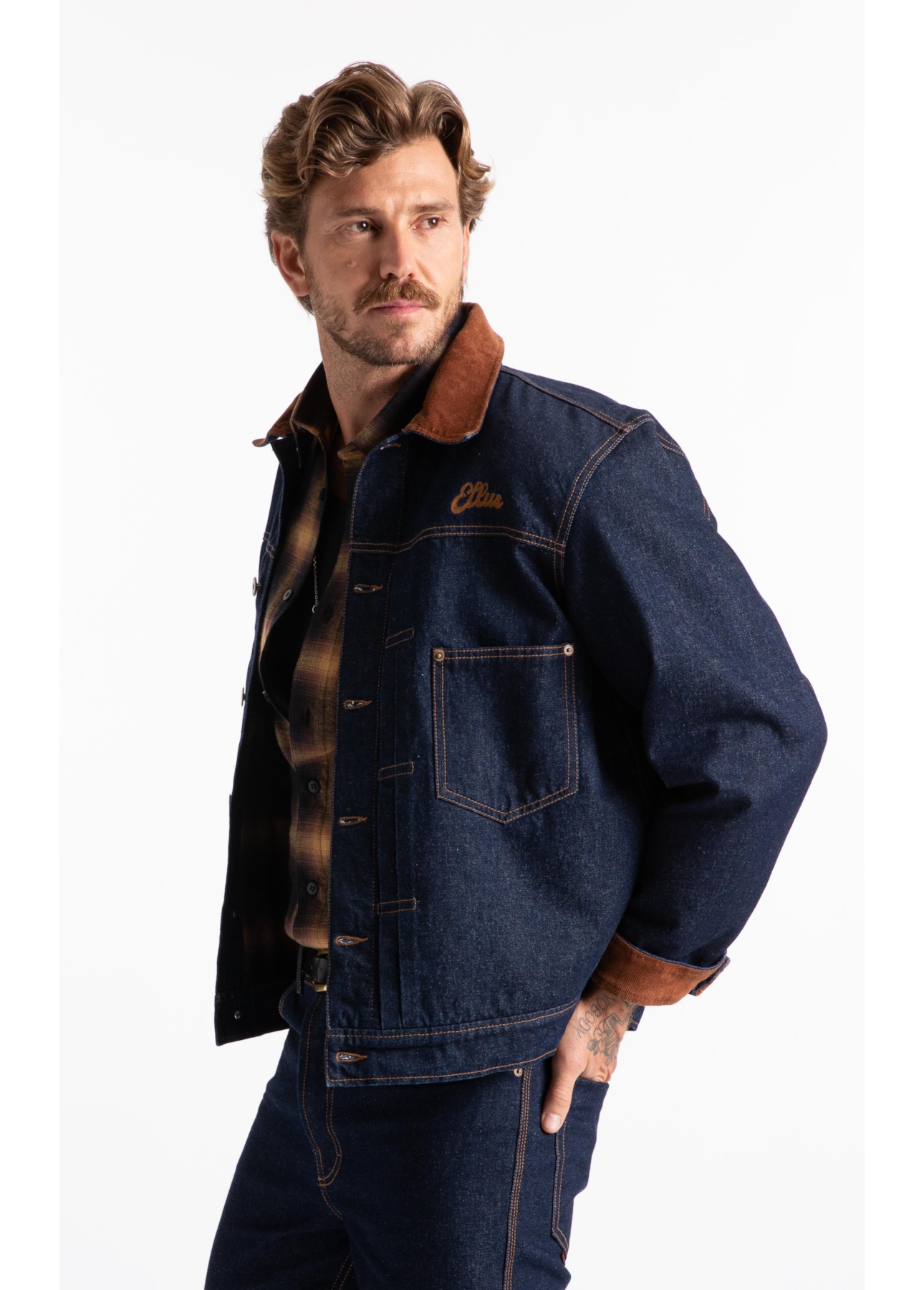 Jaqueta Raw Denim  Amaciado