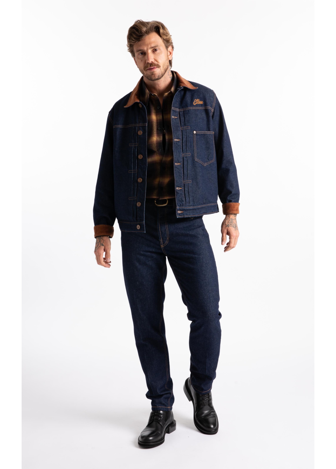 Jaqueta Raw Denim  Amaciado