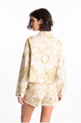 Jaqueta Raw Organic Oversized Cropped Lemon