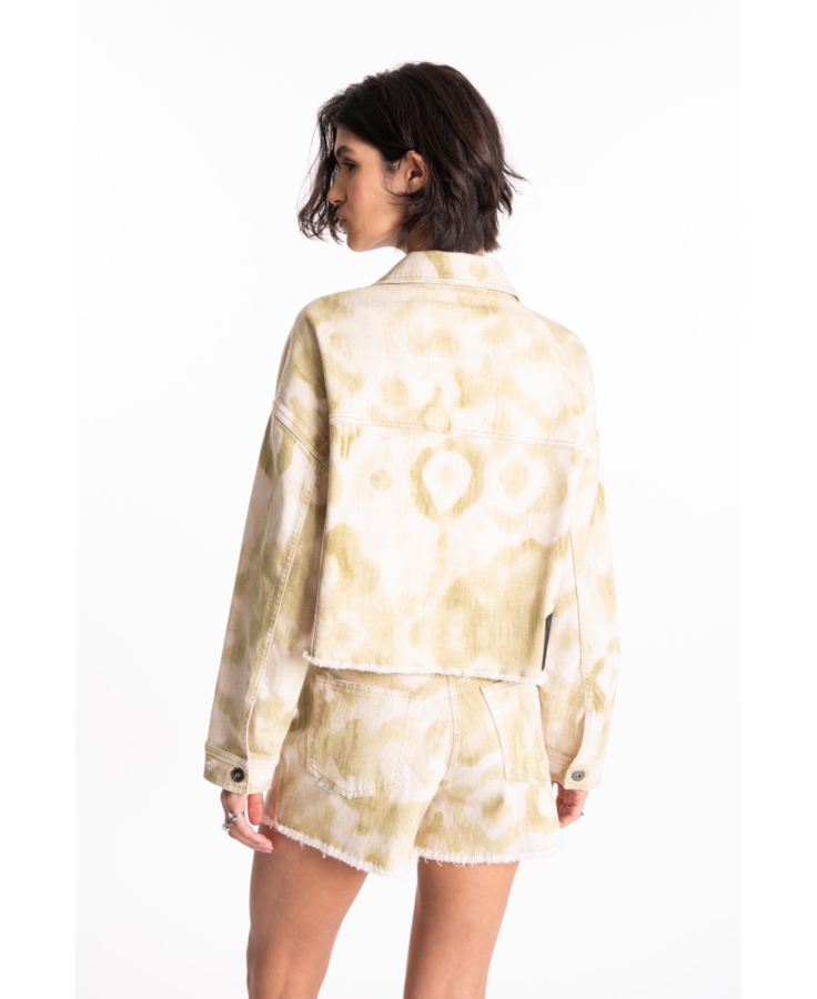 Jaqueta Raw Organic Oversized Cropped Lemon