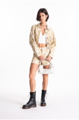 Jaqueta Raw Organic Oversized Cropped Lemon