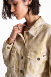 Jaqueta Raw Organic Oversized Cropped Lemon