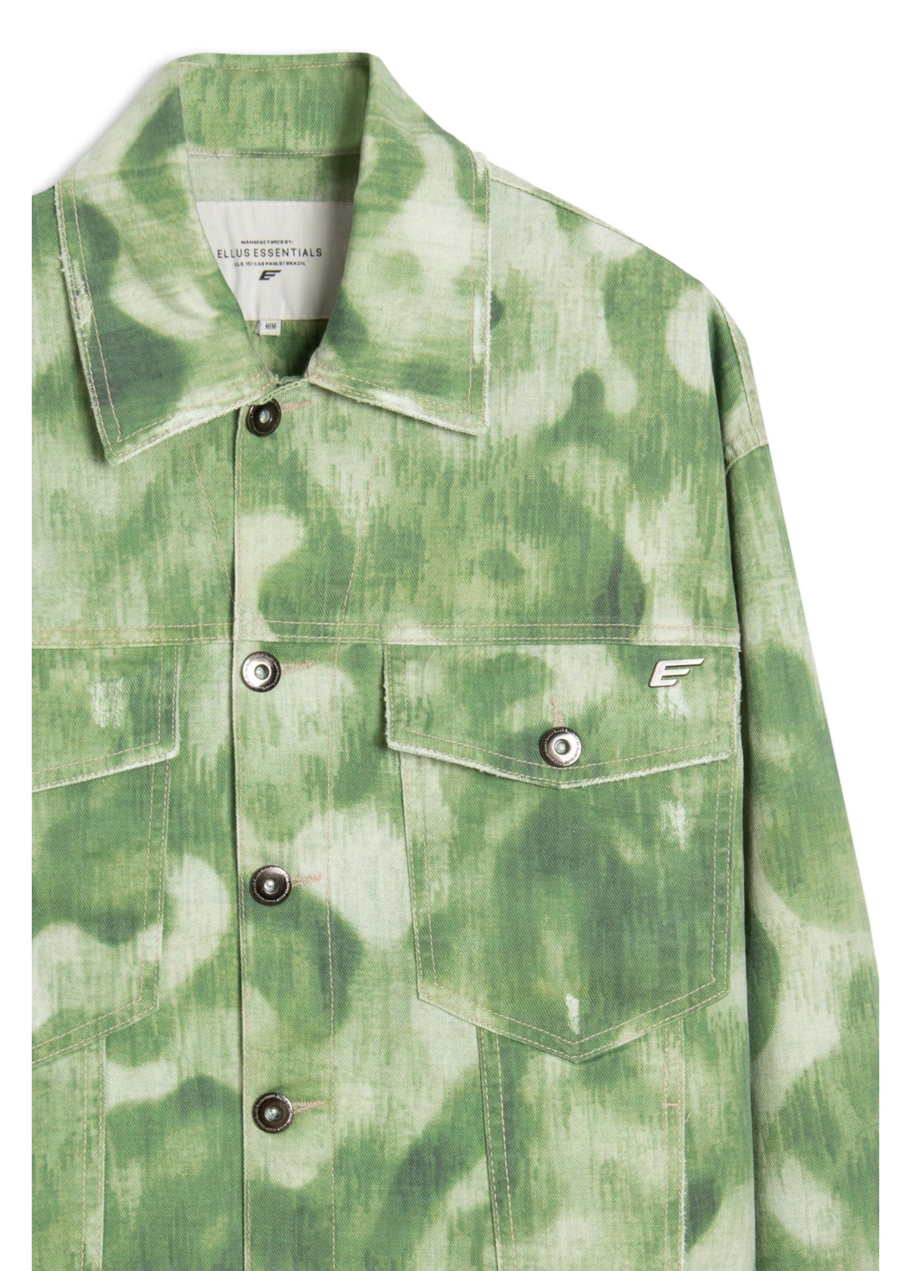 Jaqueta Raw Twill Organic Vintage Print Lemon