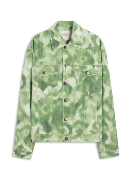 Jaqueta Raw Twill Organic Vintage Print Lemon