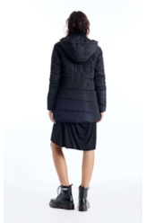 Jaqueta Ribbon Down Quilted Puffer Jacket Preto