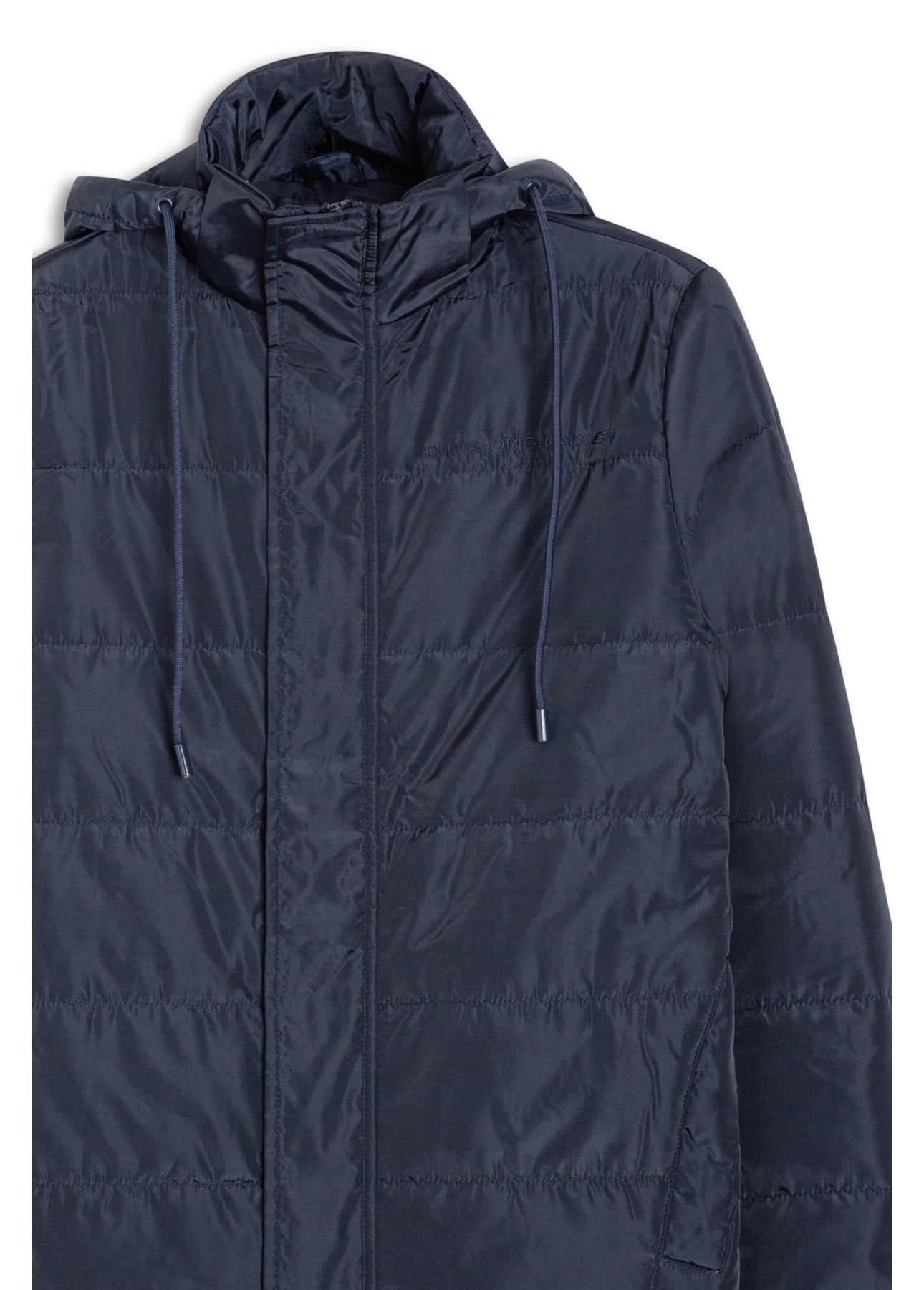 Jaqueta Ribbon Quilted Puffer Dark Navy