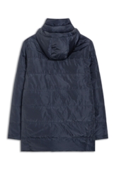 Jaqueta Ribbon Quilted Puffer Dark Navy