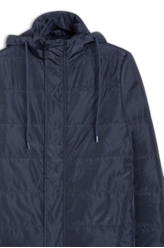 Jaqueta Ribbon Quilted Puffer Dark Navy