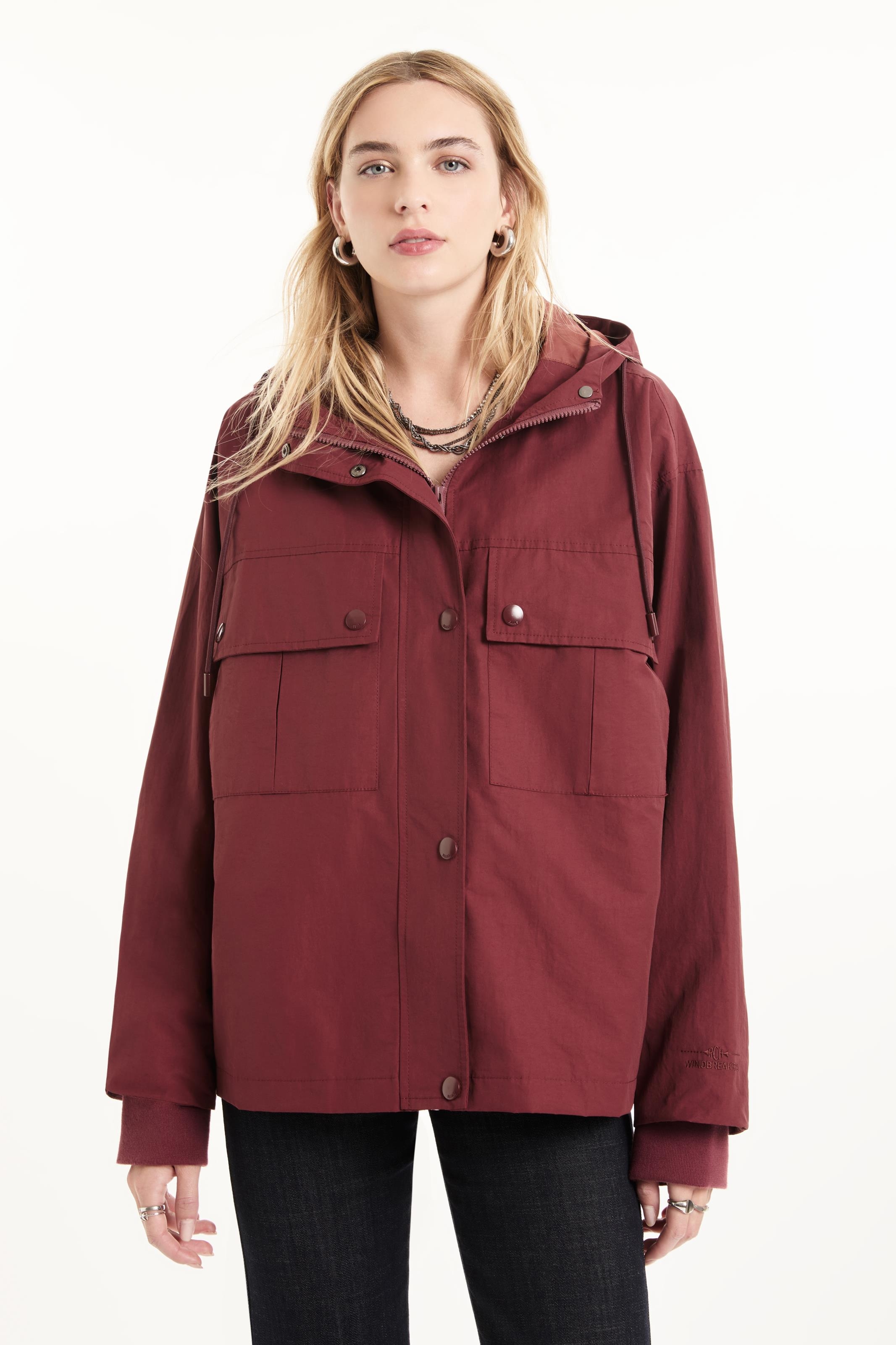 Jaqueta Perfect Buckle Bordeaux