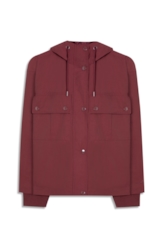 Jaqueta Ribbon Windreaker Bordeaux