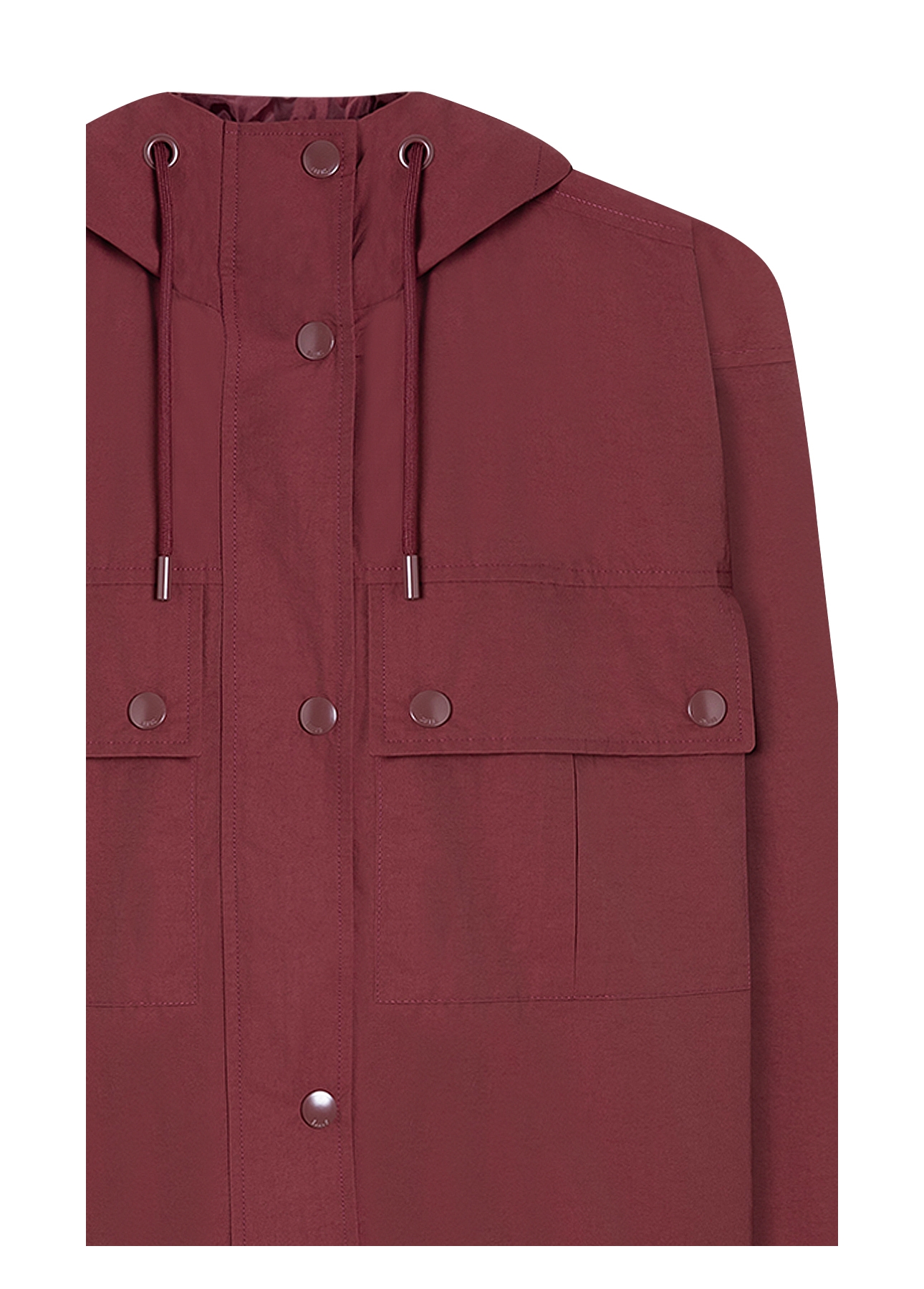 Jaqueta Ribbon Windreaker Bordeaux