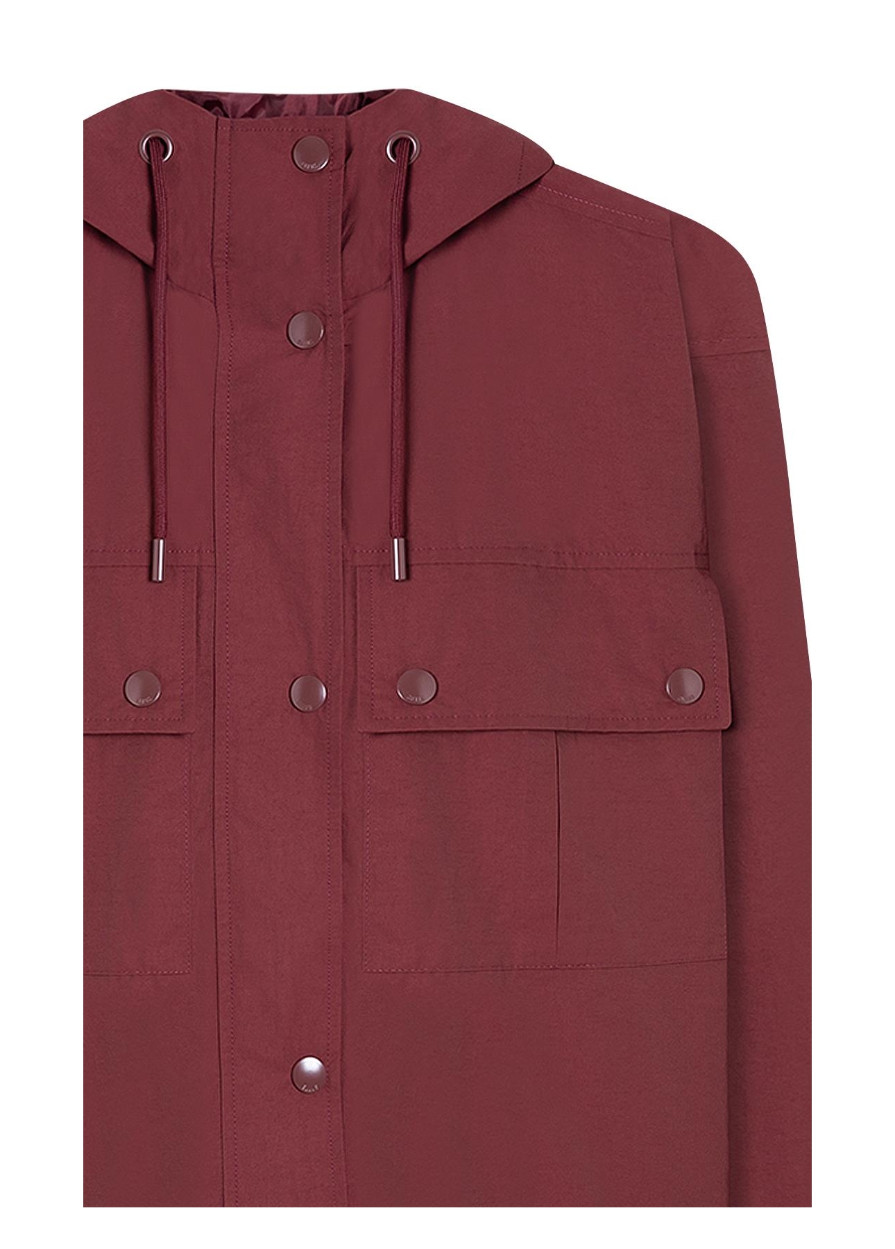 Jaqueta Ribbon Windreaker Bordeaux