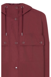 Jaqueta Ribbon Windreaker Bordeaux