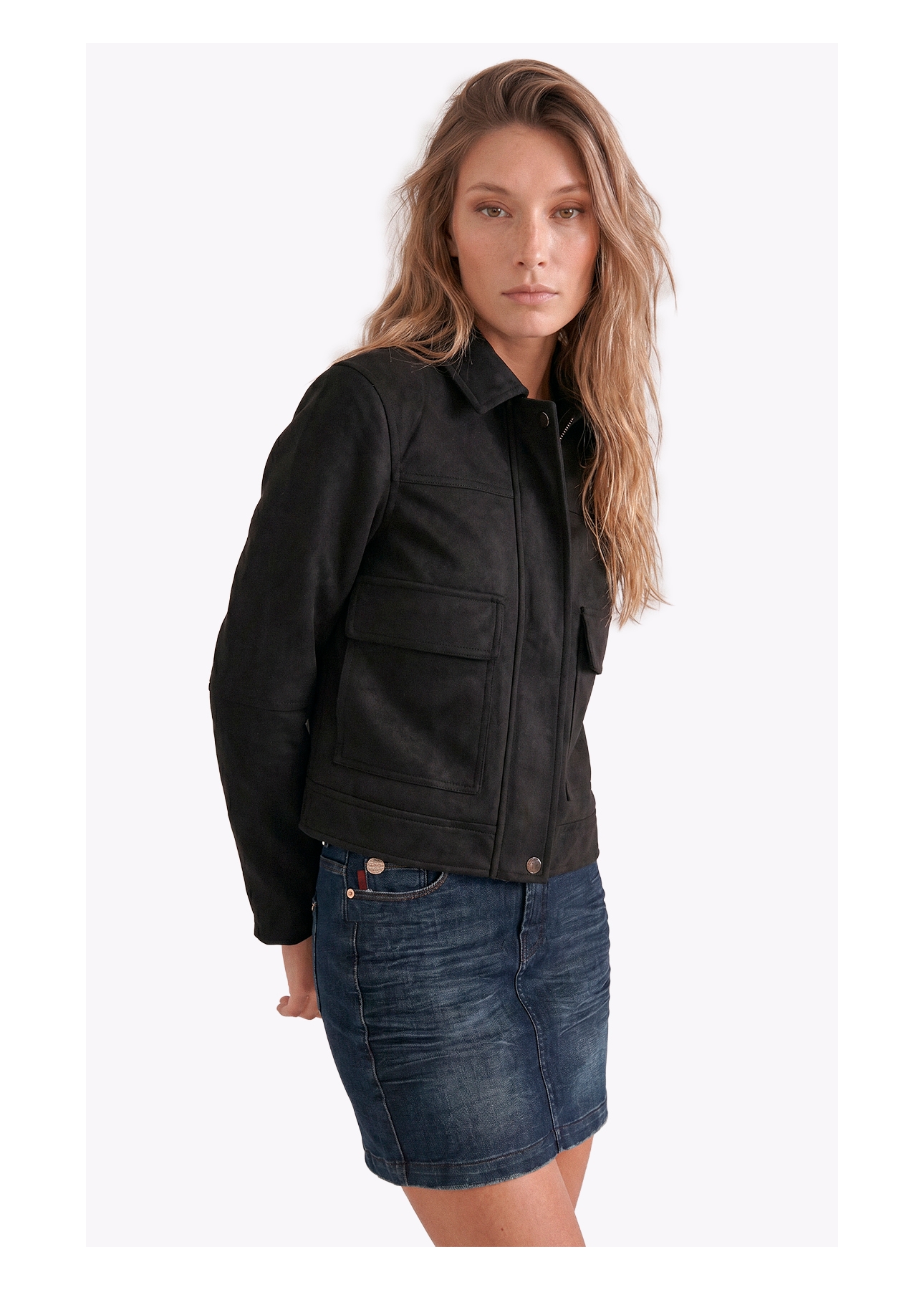 Jaqueta Suede Golf Preto