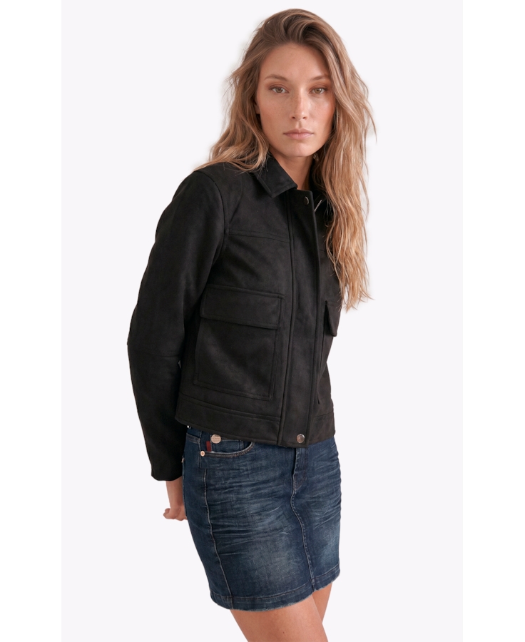 Jaqueta Suede Golf Preto