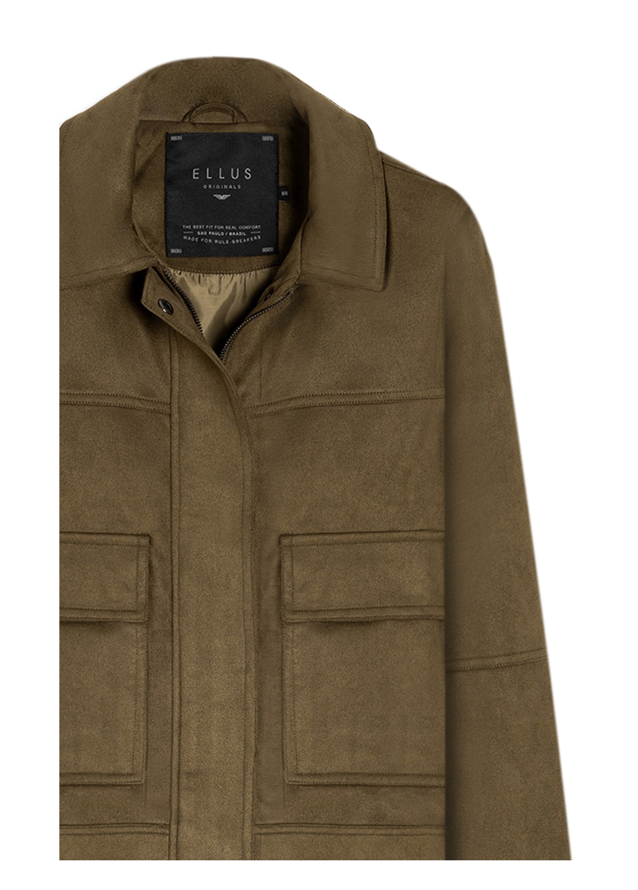 Jaqueta Suede Golf  Verde Militar