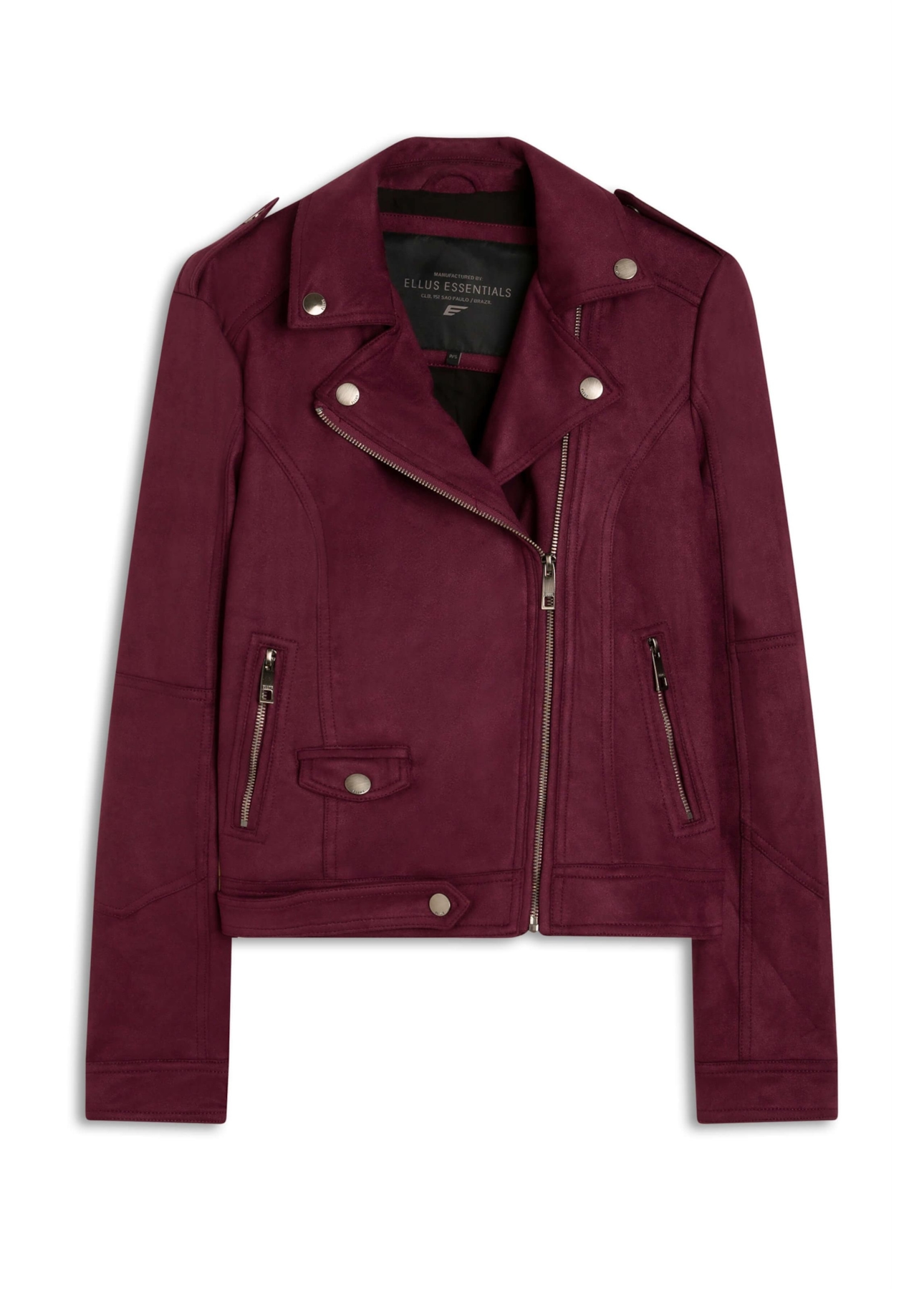 Jaqueta Suede Perfect Ellus Bordeaux