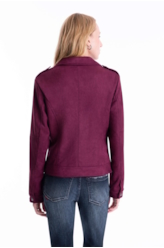Jaqueta Suede Perfect Ellus Bordeaux
