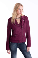 Jaqueta Suede Perfect Ellus Bordeaux