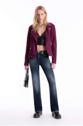 Jaqueta Suede Perfect Ellus Bordeaux
