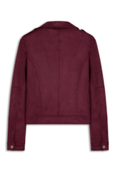 Jaqueta Suede Perfect Ellus Bordeaux