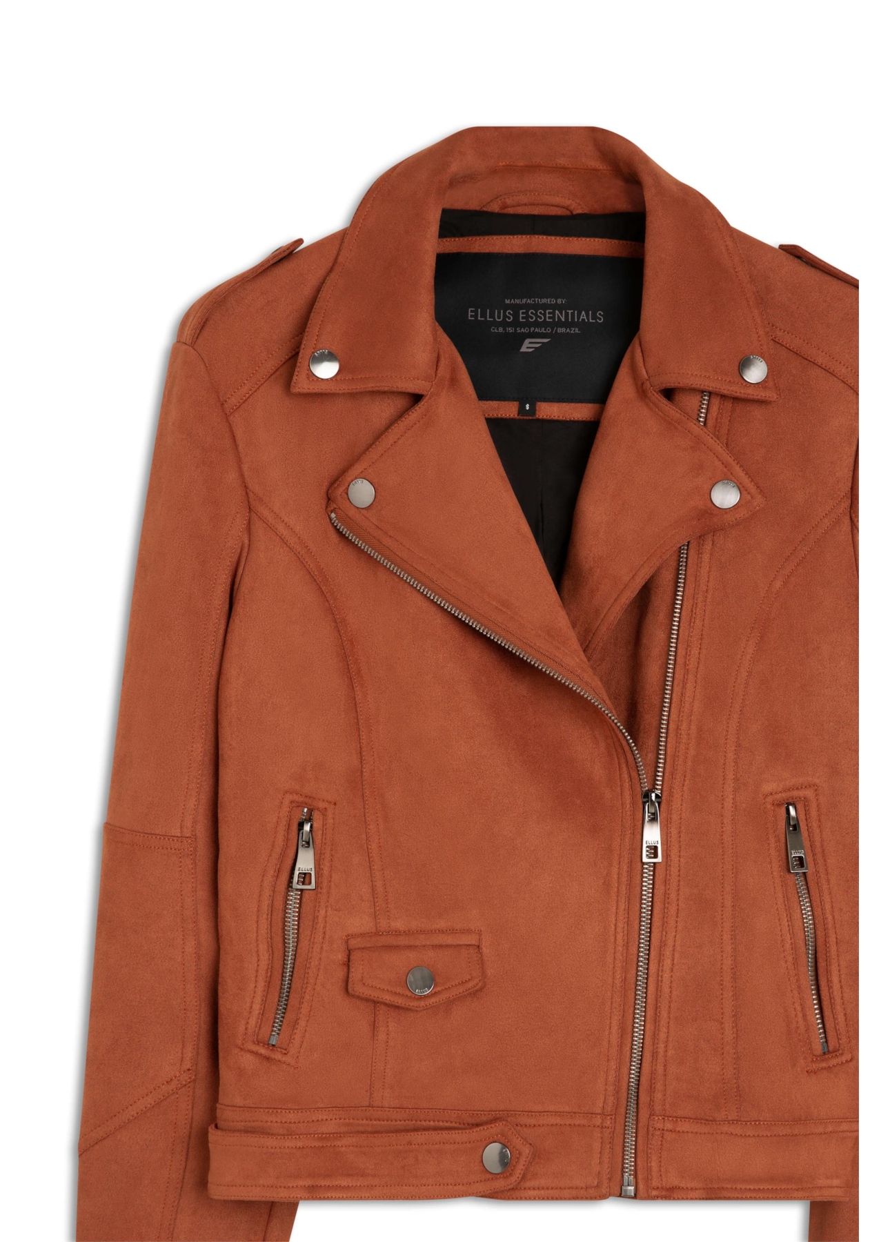 Jaqueta Suede Perfect Ellus Caramelo