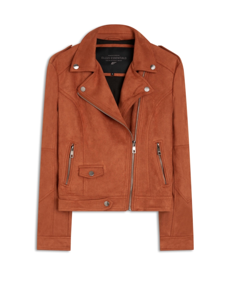 Jaqueta Suede Perfect Ellus Caramelo
