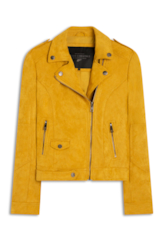 Jaqueta Suede Perfect Ellus Mostarda