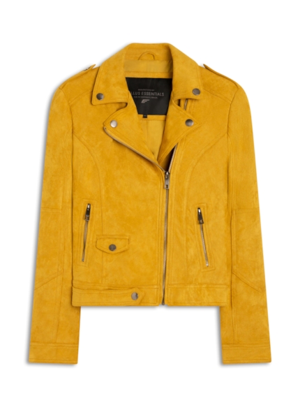 Jaqueta Suede Perfect Ellus Mostarda