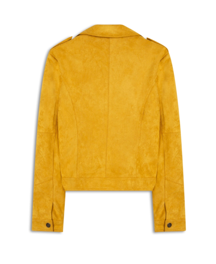 Jaqueta Suede Perfect Ellus Mostarda