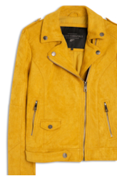 Jaqueta Suede Perfect Ellus Mostarda