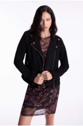 Jaqueta Suede Perfect Ellus Preto