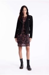Jaqueta Suede Perfect Ellus Preto