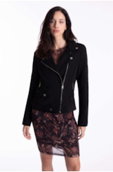 Jaqueta Suede Perfect Ellus Preto