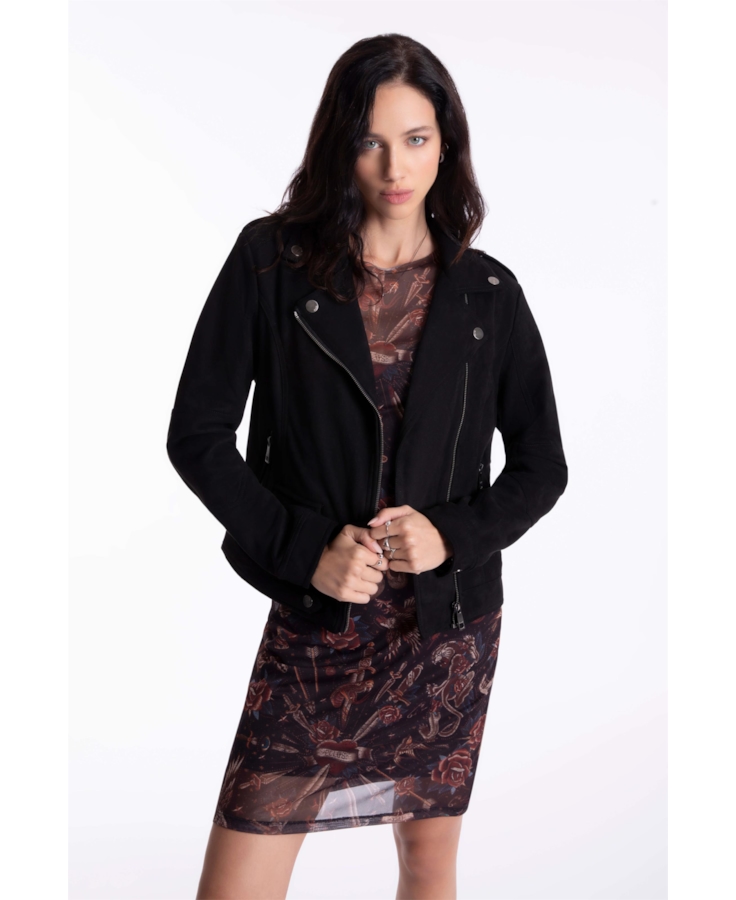 Jaqueta Suede Perfect Ellus Preto