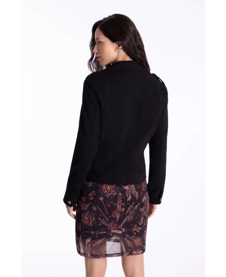 Jaqueta Suede Perfect Ellus Preto