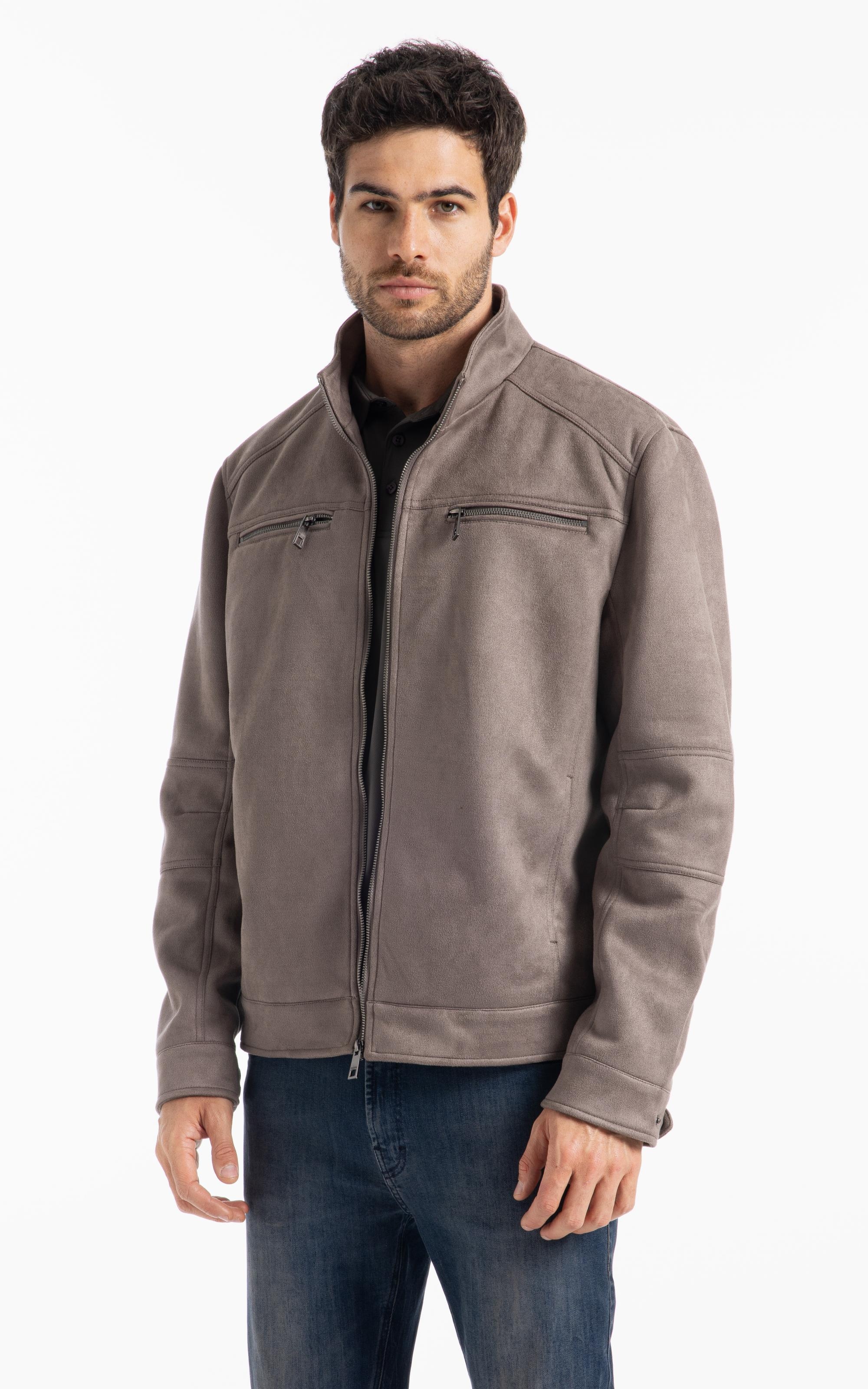 Jaqueta Suede Rider With Mouse