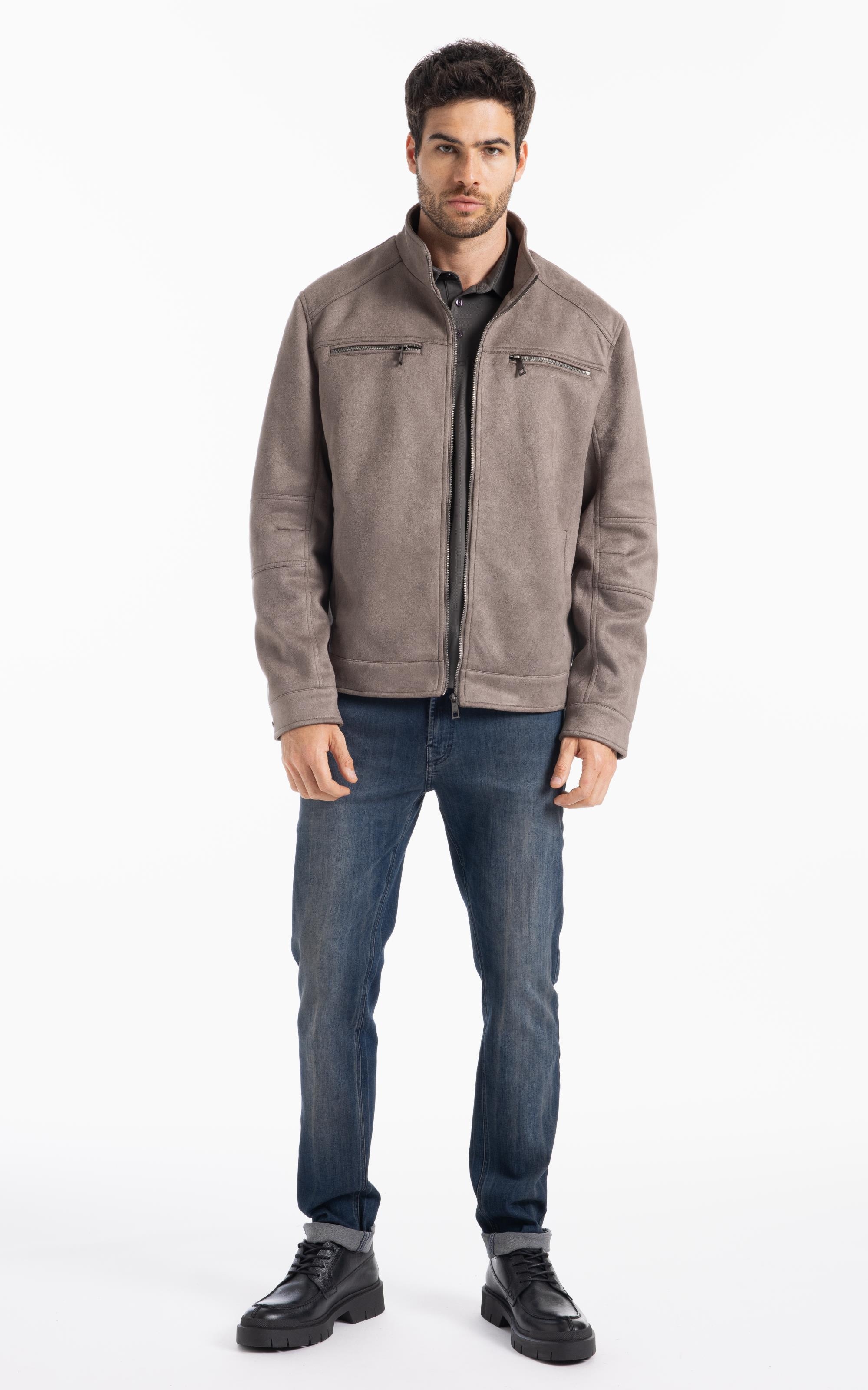 Jaqueta Suede Rider With Mouse