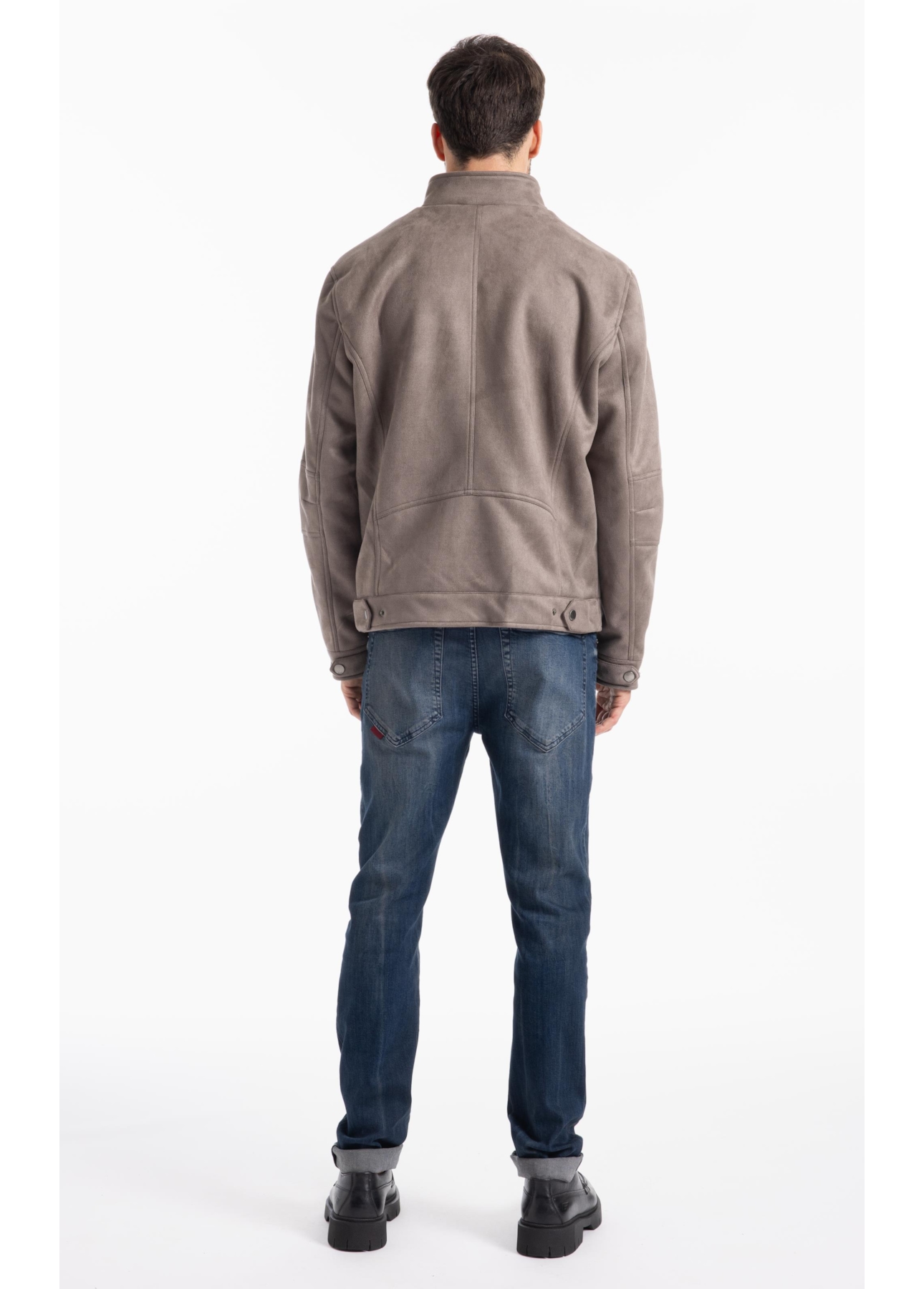 Jaqueta Suede Rider With Mouse