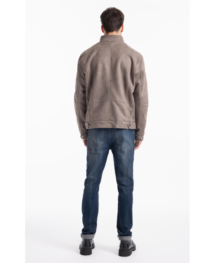 Jaqueta Suede Rider With Mouse