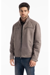 Jaqueta Suede Rider With Mouse