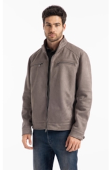 Jaqueta Suede Rider With Mouse